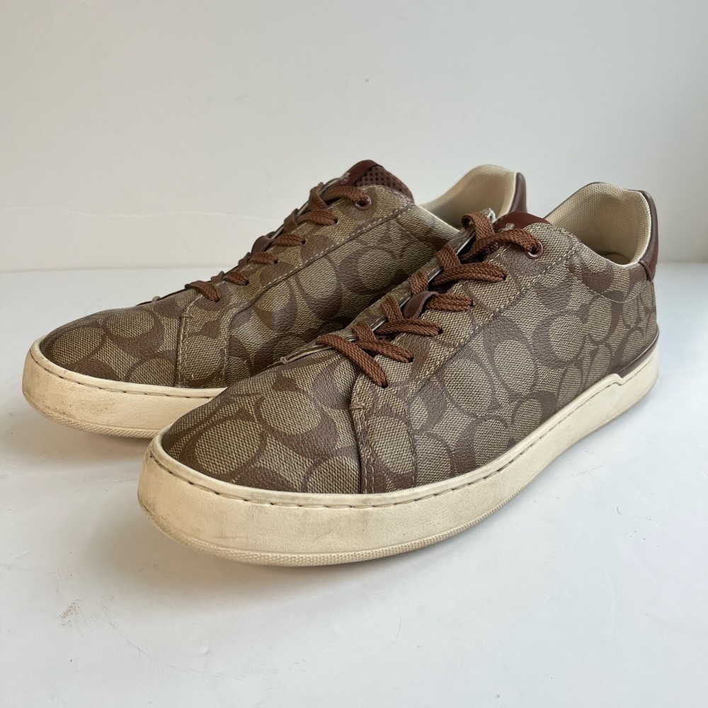 Coach Men Signature Monogram Sneakers Size 10.5D